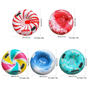 Anello da Sci Gonfiabile in PVC Ecologico per Adulti - Tavola da Sci Nautico Rinforzata per Esterni, Slitta da Neve - Product Image 5