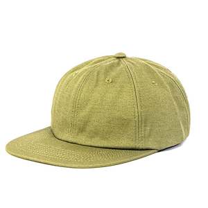 Gorro de Béisbol de 6 Paneles, Verde, de Buena Calidad, Sin Estructura, de Mezclilla Lavada, con Logotipo Personalizado Bordado, Cierre a Presión, Unisex, Estilo Hip Hop, Deportivo - Product Image 1
