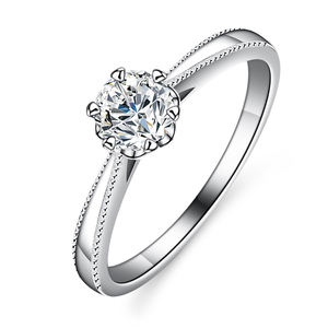 Gioielli di moda sposa VVS1 D colore moissanite S925 in argento sterling anelli da donna anello di fidanzamento da donna - Product Image 1