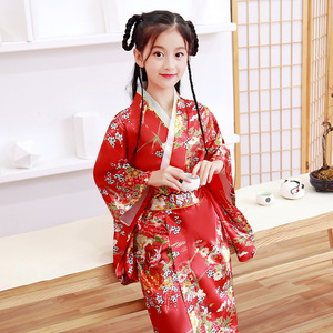 Kimono Tradicional Japonés de Primera Calidad para Niñas, Elegante Yukata, Disfraz de <span class=keywords><strong>Anime</strong></span> para Halloween, Vestidos de Cosplay - Product Image 4