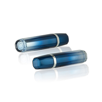 30ml 60ml 120ml Acrylique Plastique Type Airless Pompe Ovale Bleu Cosmétique Bouteille de Luxe