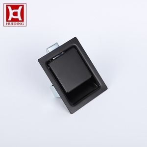 Keyless Recessed Paddle Handle Latch Durable Powder Coated Black Slam Latch for RV Horse Trailer Generator Engine Canopy Door - Product Image 1