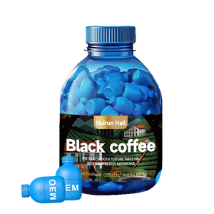 Poudre de <span class=keywords><strong>café</strong></span> instantané lyophilisée noire non sucrée personnalisée amincissant l'énergie pour la perte de poids emballée dans une bouteille de sac de fruits - Product Image 1
