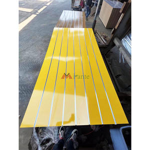 Étagères murales à lamelles de taille personnalisée pour le magasin de détail Panneaux de fibres Panneaux muraux à lamelles en bois E0/E1 Papier mélamine MDF pour supermarché - Product Image 6