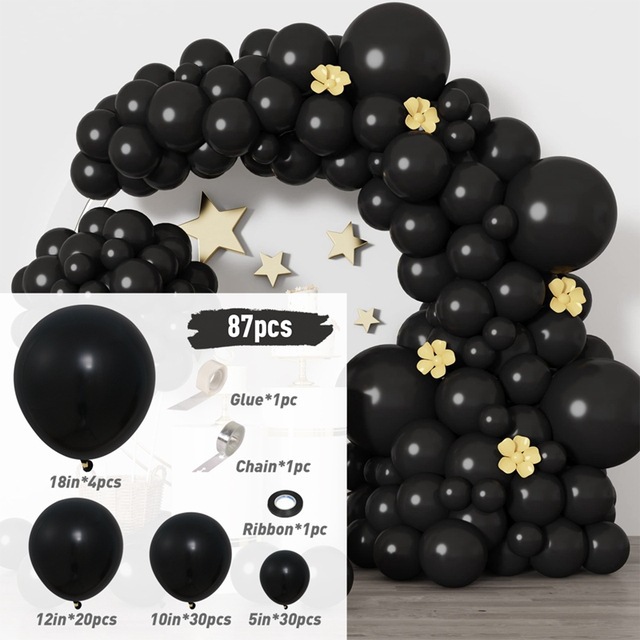 Black suit 87pcs