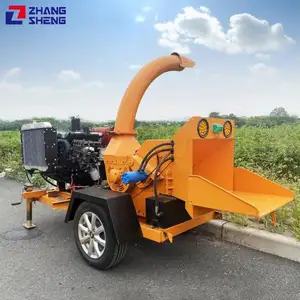 Fabriqué en chine briquettes coupe arbre machine thaïlande tracteur automatique déchiqueteuse à bois