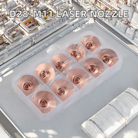 Cabezal de corte de boquilla láser de doble capa de fibra 4,5 5,0 de doble capa para máquina láser-nueva condición