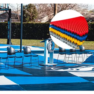 PP Bodenfliesen/Outdoor Basketball platz Fliesen Interlocking Fliesen Bodenbelag Half Court Basketball Outdoor Sport boden