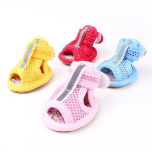 Chaussures pour chien antidérapantes en maille respirante, chaussures de mode pour animaux de compagnie, bottes de protection imperméables pour chiens de petite, moyenne et grande taille, pour la marche en extérieur - Product Image 1