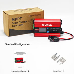 Convertisseur de <span class=keywords><strong>chargeur</strong></span> solaire Fonsoul, contrôleur <span class=keywords><strong>MPPT</strong></span> réglable 48V 60V 72V, courant d'entrée maximal 1200W 30A, <span class=keywords><strong>booster</strong></span> <span class=keywords><strong>DC</strong></span> pour batterie Lifepo4 - Product Image 1