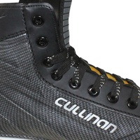 Patins à glace Speed Carbon de haute performance, qualité professionnelle, pour la location, patins à roulettes de hockey en cuir synthétique noir, acier inoxydable
