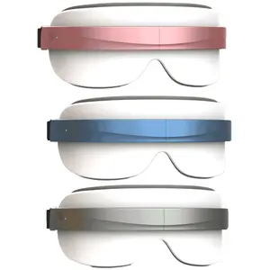 Hiqh Quality recargable Eye Nassager 4 modos vibración compresa caliente y alivio de la música tensión ocular máquina de cuidado de la salud