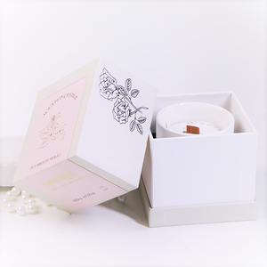 ENO Bas quantité minimale de commande Boîte cadeau en céramique givrée personnalisée en gros de marque privée pour cadeaux de mariage Bougies parfumées de luxe - Product Image 1