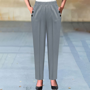 <span class=keywords><strong>Pantaloni</strong></span> Eleganti con Tasche Oblique a Forma di Carota, Moda Multicolore, <span class=keywords><strong>Pantaloni</strong></span> Versatili a Gamba Dritta per Donna - Product Image 3