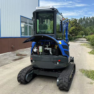 รถขุดขนาดเล็ก 3.5 ตัน สำหรับทุกพื้นที่ ขับเคลื่อนด้วยระบบไฮดรอลิกเต็มรูปแบบ รถขุดขนาดเล็กสำหรับงานฟาร์ม ใช้สายพานยาง เครื่องยนต์ครบชุด รับประกัน 1 ปี - Product Image 2