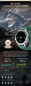 Montre connectée S99 ChatGPT avec assistant IA, écran AMOLED, GPS, étanche 3ATM, <span class=keywords><strong>cartes</strong></span> hors ligne, lampe torche LED, appels longue durée - Product Image 4