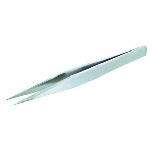 Pince à épiler industrielle en acier inoxydable de qualité supérieure AISI 304, à bras solide, à pointe dentée, résistante à la corrosion et aux acides, conforme RoHS - Product Image 1