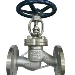 light duty PN16 medium temperature S type Flow control valve api flanged stainless steel Globe valve