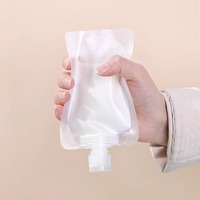 Sachets de voyage rechargeables pour cosmétiques, échantillons de lotion, gel douche, shampoing, petits flacons portables pour nettoyant visage, bouteilles jetables à fermeture éclair
