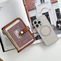 Cuaderno A6 Transparente de PVC con Estampado Lindo para Mujer, Diario de Hojas Sueltas, Planificador Suave, Estilo A5 Estético