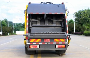 รถบรรทุกขยะอัดแบบมีล้อเลื่อน 4x2 ของจีน FAW ขนาด 9 ลูกบาศก์เมตร พร้อมเครื่องยนต์และปั๊ม จากโรงงานสุขาภิบาล - Product Image 5