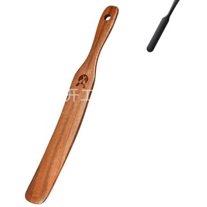 Espátula de madera para mezclar pasta, postres, ensaladas, utensilio de cocina, apto para alimentos, solo lavar a mano - Product Image 1