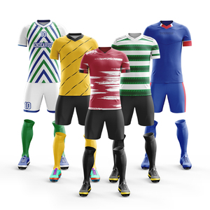 Easy Care Colored Soccer Jersey Wholesale High Quality Comfortable Soccer Wear For Sports - Product Image 5