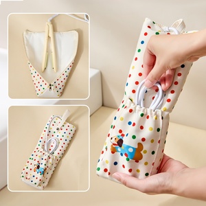 Bolsa de Almacenamiento para Rizadores de Pelo Color Crema, Gran Capacidad, Resistente al Calor, Organizador para Planchas y Herramientas Calientes, Ideal para Viajes - Product Image 3