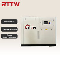 Compresor de Aire de Tornillo Lubricado por Agua, Sin Aceite, de 75 HP, 55 KW, 9.76 m3/min, Ecológico y de Ahorro Energético RTTW para la Industria Alimentaria
