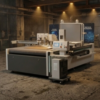 Machine de découpe automatique à plat CNC à couteau oscillant numérique pour carton ondulé, feuilles de plastique et graphiques de signalisation, avec fonction de découpe de bandes