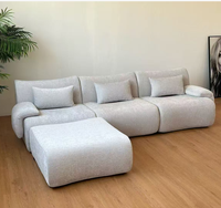 Canapé modulaire moderne en mousse, livraison directe US, avec emballage sous vide, éponge compressée en rouleau vide pour la décoration intérieure