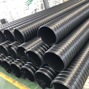 HDPE DN300/DN400/DN600/DN800 шланг ливневой дренажной трубы с двумя водопропускными стенками, гладкая гофрированная труба - Product Image 3