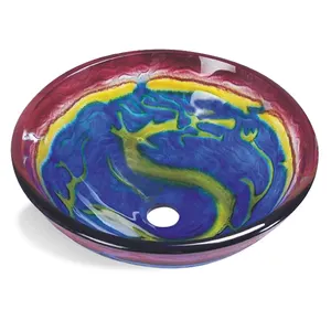 stylish fish bowl glass washbasin small wash basin