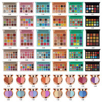 12-Farben Quadratische Europäische Vegane Glitzer-Lidschatten-Palette mit Eigenem Logo, Matte Bunte Lidschatten-Palette mit Privatem Label