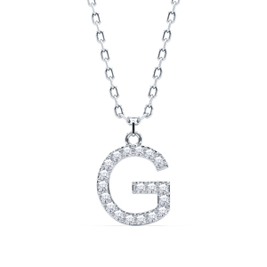 Colgante de Letra Personalizado con Diamante Cultivado en Laboratorio VVS VS EF en Plata de Ley 925 con Acabado en Oro, Joyería Fina Personalizada - Product Image 4