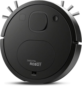 Aspiradora Robótica Inteligente de Bajo Ruido 3 en 1, Barredora, Aspiradora y Mopa, Robot de Limpieza Negro/Blanco/Verde - Product Image 1