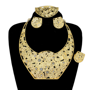 Yuminglai più nuovi orecchini collana <span class=keywords><strong>italiana</strong></span> Set di gioielli di <span class=keywords><strong>alta</strong></span> qualità Big Dubai gioielli in oro 18 carati gioielli in oro brasiliano FHK13759 - Product Image 6