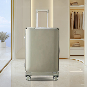 Valise PC à ouverture frontale avec cadre en aluminium, design moderne, roues pivotantes, serrure à combinaison, roulement fluide - Product Image 3