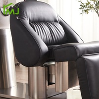 Chaise de lavage de cheveux de salon de coiffure électrique réglable de luxe avec bol à shampooing