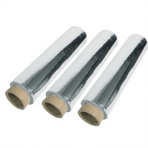 Rouleau de tissu tissé métallique brillant de qualité industrielle Protection contre les radiations supérieure Isolation scellée Matériaux d'isolation thermique - Product Image 1