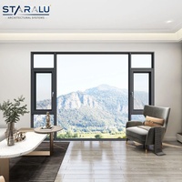 Architektonische Fensterlösung mit Aluminium-Drehfenster, Maßgefertigten Abmessungen, Glasauswahl und Beschlägen