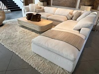 Canapé sectionnel américain grand mobilier de maison modulaire nordique moderne en forme de U coin canapé-lit nuage canapé ensembles