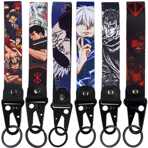 10 designs de porte-clés Satoru Gojo Kugisaki Nobara bec d'aigle, logo anime double face, breloque de sac, porte-clés de poignet - Product Image 1