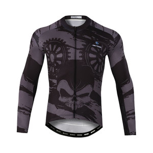 Vêtements de VTT à manches longues pour hommes et femmes, gestion de l'humidité en vrac, design personnalisable, protection UV, printemps automne - Product Image 1