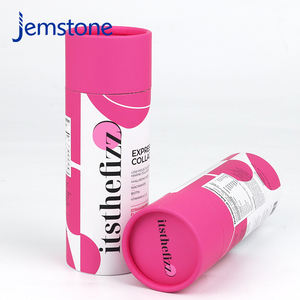 Boîte d'emballage cylindrique en kraft personnalisée et recyclable pour compléments alimentaires, tube en papier pour poudre de protéines - Product Image 3