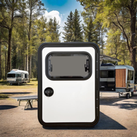 Porte d'entrée pour véhicule de loisirs TearDrop TD 918x663 en alliage d'aluminium pour camping-car, caravane, remorque, camping-car à plateau