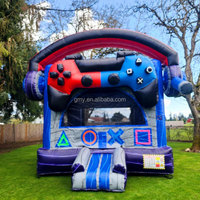 GMY Gonflables Gamer Themed Jump House Tante House for Party Giant Bouncy Castle for Kids Party