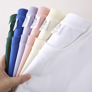 T-shirt <span class=keywords><strong>Nan</strong></span> Island in cotone 260g, taglia grande, doppio filato a 32 capi, con spalle scese, stile cinese, pesante, di marca trendy - Product Image 6