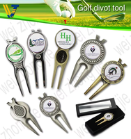 Outil de réparation de divots de golf vierge avec marqueur de balle et logo personnalisé, produit phare