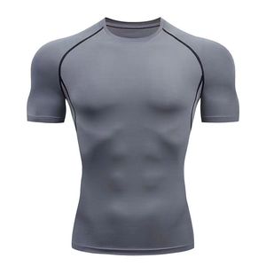 <span class=keywords><strong>Abbigliamento</strong></span> <span class=keywords><strong>Sportivo</strong></span> Personalizzato da <span class=keywords><strong>Palestra</strong></span> per <span class=keywords><strong>Uomo</strong></span>, Maglietta a Compressione Traspirante ad Asciugatura Rapida, Top <span class=keywords><strong>Sportivo</strong></span> a Maniche Corte, Rash Guard - Product Image 2